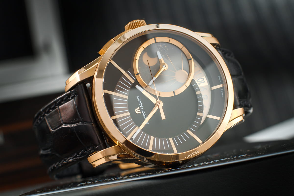 Maurice Lacroix Pontos Décentrique GMT 18k Gold Weight 132g 43mm