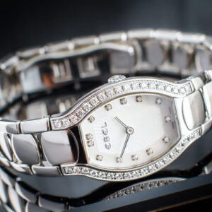 Ebel Beluga Tonneau Lady Quartz Diamonds 23mm