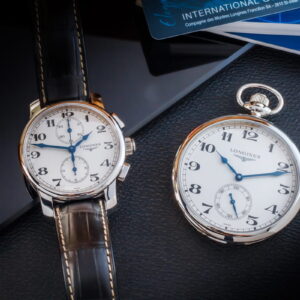 Set Longines Graf Zeppelin Chrono 41mm + Kieszonka Limited Edition/Kpl.