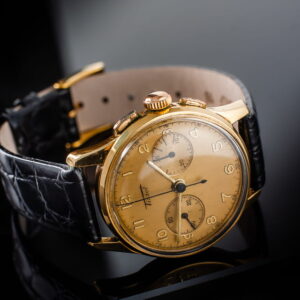 Tissot Chronograph Vintage Manual Lemania Caliber 2310 (Omega Moonwatch) 18k Gold 32mm