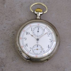 Omega Kieszonkowy Chronograph Manual Silver 900 53,5mm