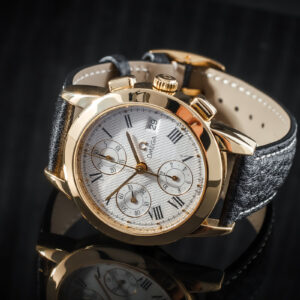 Omega Louis Brandt Chronograph Automatic 18k Gold 38mm Nowy Pasek/Box