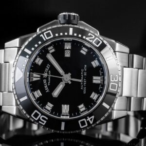 Armand Nicolet JS9-41 Black Automatic Ceramic Bezel 41mm Nowy/Kpl.
