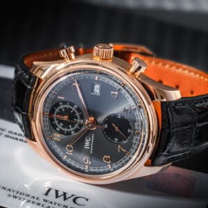 IWC Portuguese Chronograph Classic IW390405 'Serwis IWC 2025' 18k Gold Waga 129g 42mm/Kpl.