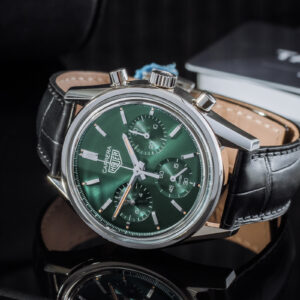 TAG Heuer Carrera Chronograph CBK221F Green In-House Cal. Heuer 02 Special 39mm/Kpl