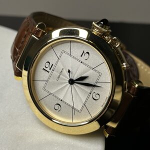 Cartier Pasha Automatic 2726 18k Gold Clasp 18k Buckle 42mm/Pouch