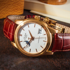 Glashutte Original Senator Panorama Date Moonphase 18k Gold 39mm/kpl.