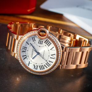 Cartier Ballon Bleu Lady Automatic WJBB0064 4407 18k Rose Gold Diamonds 36mm/Complete