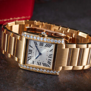 Cartier Tank Francaise Lady WJTA0040 4456 18k Gold Waga 167g Diamonds 27mm X 32mm/Kpl