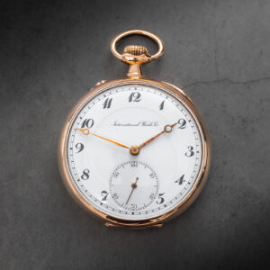 IWC Schaffhausen 1916 Manual Pocket Watch 14k Gold 47mm