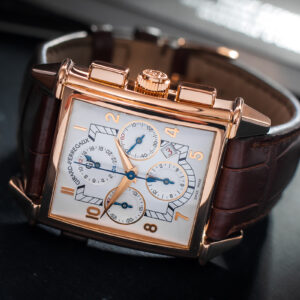 Girard Perregaux Vintage 1945 King Size Chronograph GMT 18k Gold 32mm x 48mm Serwis GP 2025/kpl