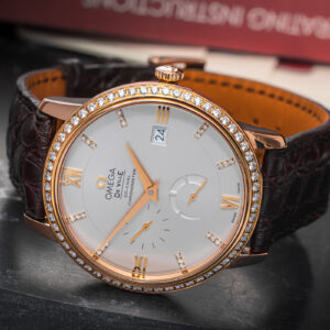 Omega De Ville Prestige Power Reserve Co-Axial COSC 18k Red Gold Diamonds 39.5mm