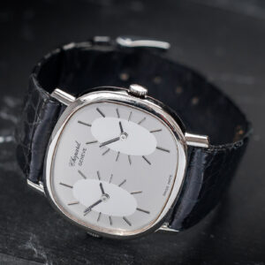 Chopard Dual Time 2104 1 Manual 18k White Gold 33mm X 35mm/Case