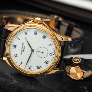 Patek Philippe Calatrava 5115j-001 Manual Enamel Dial 18k Gold 35mm/Complete