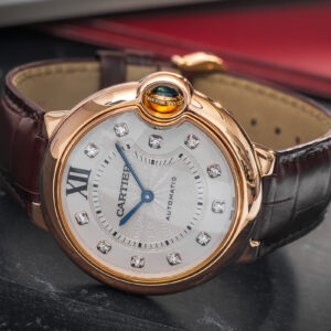 Cartier Ballon Bleu 36 Automatic WE902028 3003 Diamonds 18k Gold 36mm/kpl.