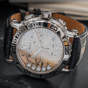 Chopard Happy Sport Chronograph Lady 288499-3006 Quartz Diamonds 42mm / Complete Set