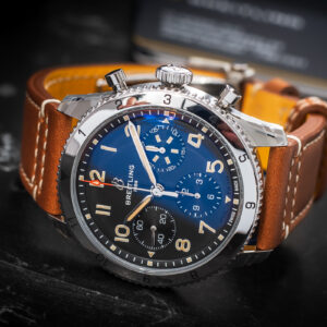 Breitling Avi Chronograph 42 Black Dial A23380 COSC 42mm Nowy/kpl