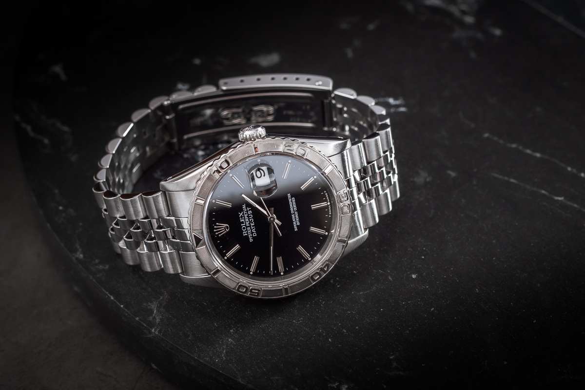 Rolex Datejust Turn-O-Graph 16264 Black Jubilee Automatic COSC