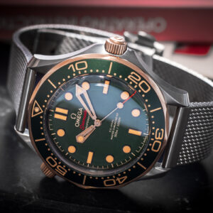 Omega Seamaster Diver 300m Bronze Gold On Titanium Green Dial 42mm/kpl.