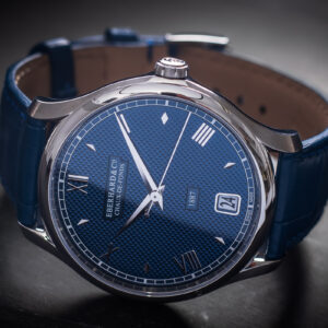 Eberhard & Co. 1887 Remontage Manuel 21028.03 Blue Manual 41,8mm Nowy/kpl