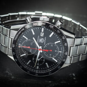 TAG Heuer Carrera Chronograph J.M. Fangio CV2014-3 Automatic 41mm/Etui+Dok.