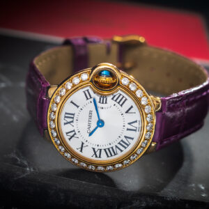 Cartier Ballon Bleu 28 Lady Quartz W6900156 3006 18k Gold Diamonds 28mm/Kpl