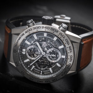 TAG Heuer Carrera Chronograph Heuer 01 Skeleton CAR2A8A Titanium 45mm/Box