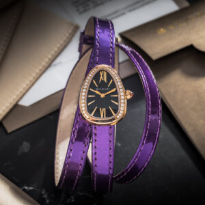 Bulgari Serpenti Lady 102969 Quartz 18k Rose Gold Diamonds 27mm/Kpl