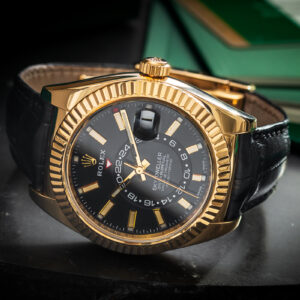 Rolex Sky-Dweller 326138 Black Automatic COSC 18k Gold 18k 42mm/kpl
