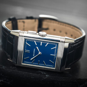 Jaeger-LeCoultre Grande Reverso Blue Boutique Edition Ultra Thin Duoface 27mm X 46mm/Etui+Dok.