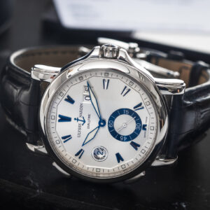 Ulysse Nardin Dual Time Silver Blue Index Automatic 243-55 42mm/Etui+Dok.