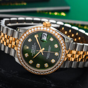 Rolex Datejust 31 278383RBR Jubilee Diamonds Green Dial SS|18K Gold 31mm/Kpl.
