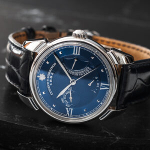 Cuervo Y Sobrinos Historiador Retrograde 3194 Blue Automatic 40mm/Kpl