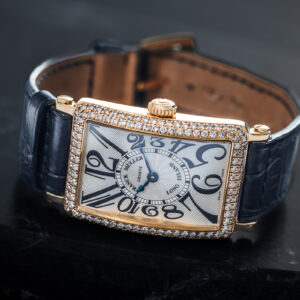 Franck Muller Long Island Lady 900 QZ D Quartz Diamonds 18k Gold 23mm x 40mm