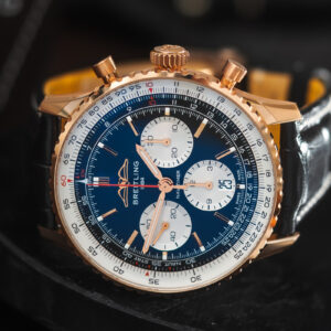 Breitling Navitimer 1 B01 Chronograph RB0138 18k Gold Waga 127g 43mm/Kpl.