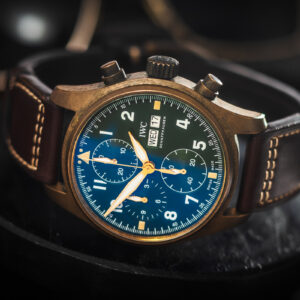 IWC Pilot Spitfire Chronograph IW387902 Bronze Green Automatic 41mm/Box