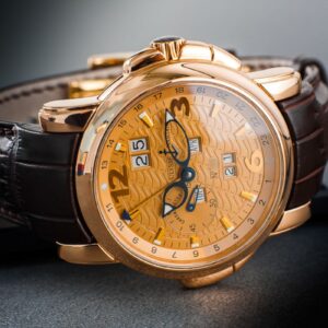Ulysse Nardin GMT +/- Perpetual 322-66 Automatic 18k Rose Gold 42mm/kpl