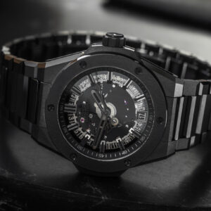 Hublot Big Bang Integrated Time Only All Black Skeleton Ceramic 40mm/Box