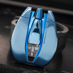 Spaceone Destro Blued Titanium Jumping Hour (Left Handed) 42 X 51,67mm/Box