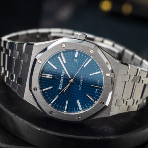 Audemars Piguet Royal Oak Blue 15400ST Automatic Date 41mm/Box