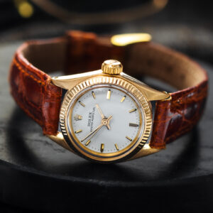 Rolex Oyster Perpetual 6619 Lady 18k Gold Automatic 26mm/Box