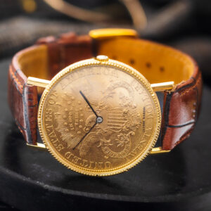 Ulysse Nardin Twenty Dollars Coin USA Manual 18k Gold 35mm/Etui