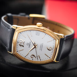 Omega De Ville Prestige Tonneau COSC 18k Gold 31mm X 40mm Nowy Pasek/kpl