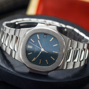 Patek Philippe Nautilus Blue 3800-001 Automatic Date 37mm/Etui+Dok.