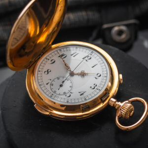 Minute Repeater Pocket Watch, 18k Gold, 125g, 59mm