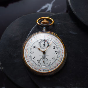 Omega Cadran Brevet S.G.D.G. Kieszonkowy Chronograph Manual Stal 53mm