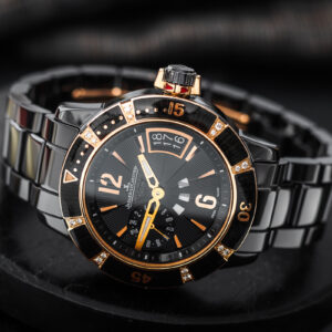 Jaeger-LeCoultre Master Compressor Diver Lady Ceramic|18k Rose Gold Diamonds 39mm/Box