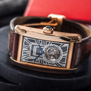 Cartier Tank Américaine Tourbillon W2620008 18k Gold 36mm X 52mm/Kpl