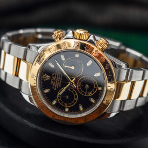 Rolex Cosmograph Daytona Black Dial 116523 SS|18K Gold 40mm/Box