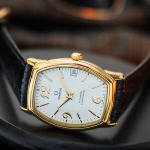 Omega De Ville Prestige Tonneau 46032102 COSC 18k Gold 31mm X 40mm/Etui